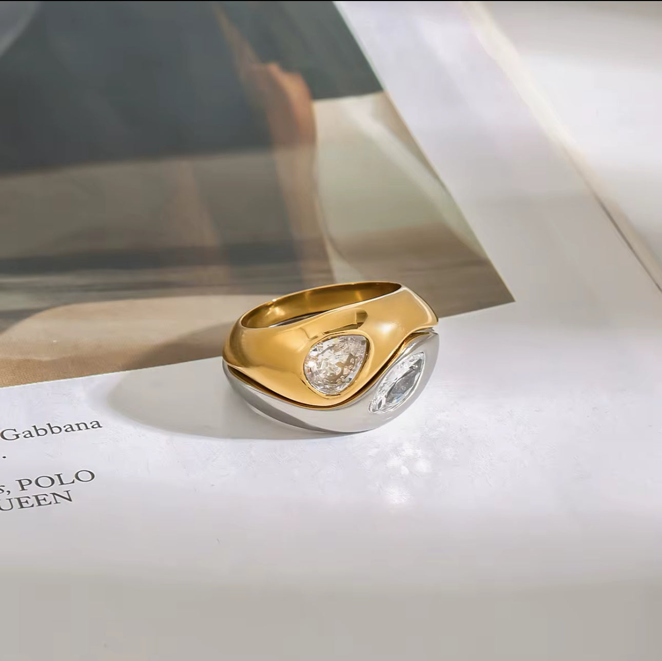 Two-Tone Spark Ring