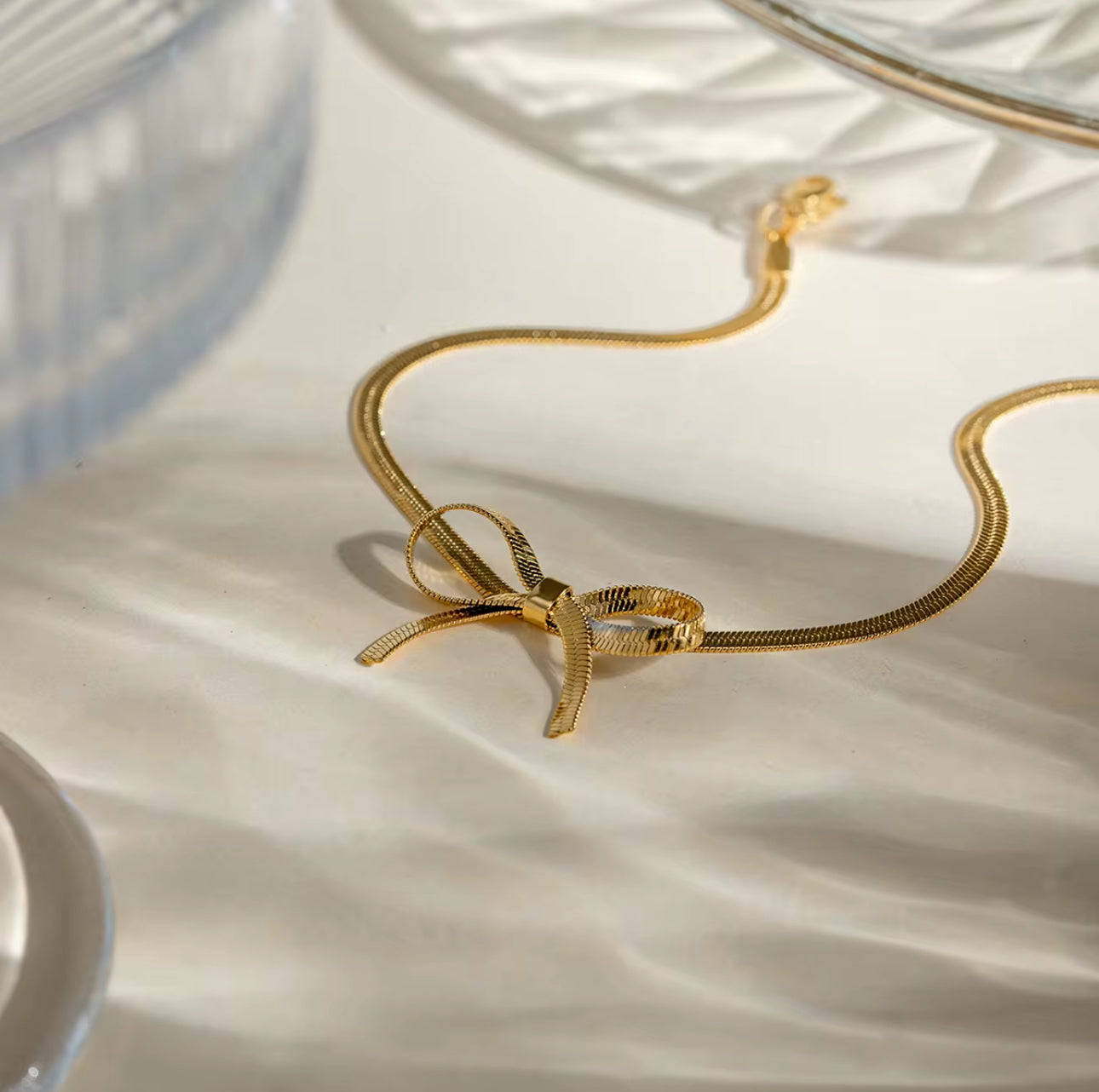 Golden Ribbon Choker 