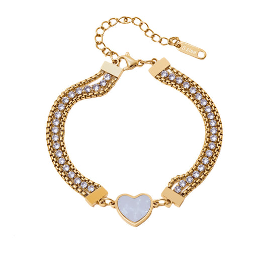 Shell Heart bracelet