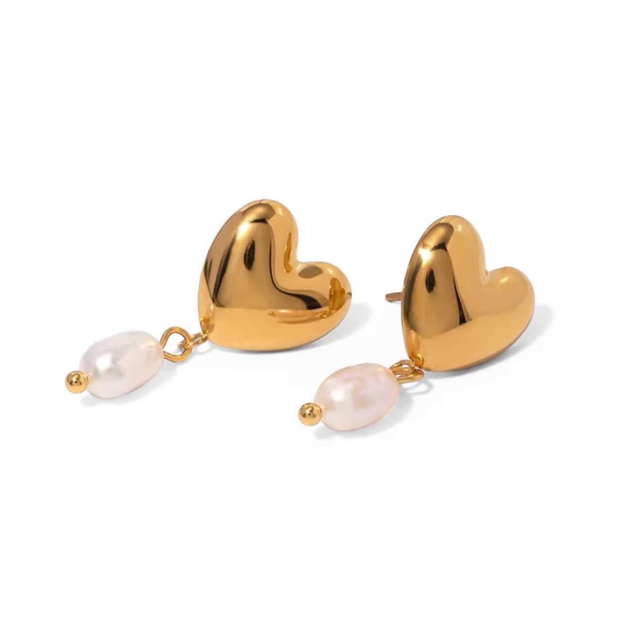 Golden heart Pearl Drops