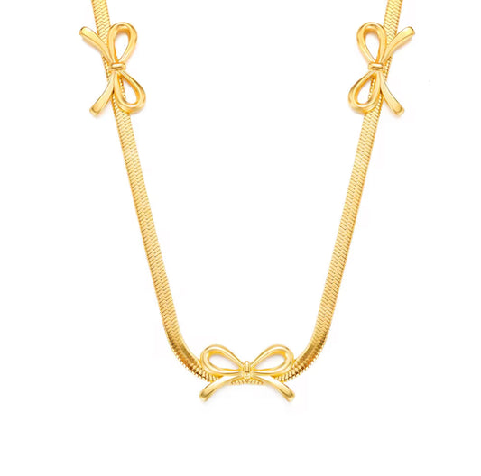 Bella Bow necklace
