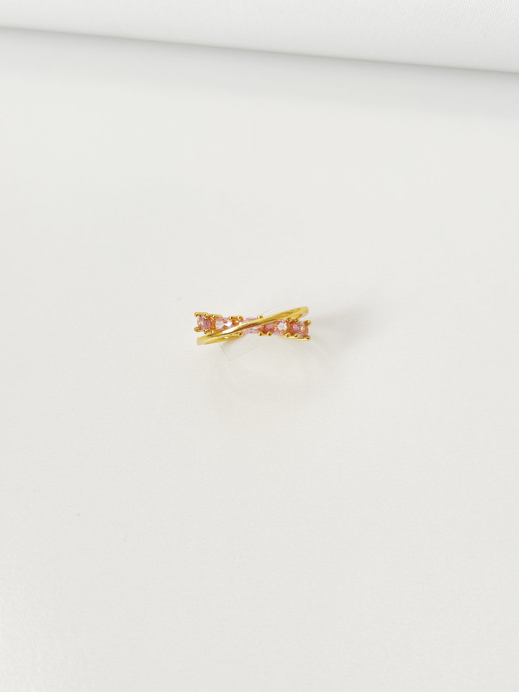 Pink Zircon Open Ring