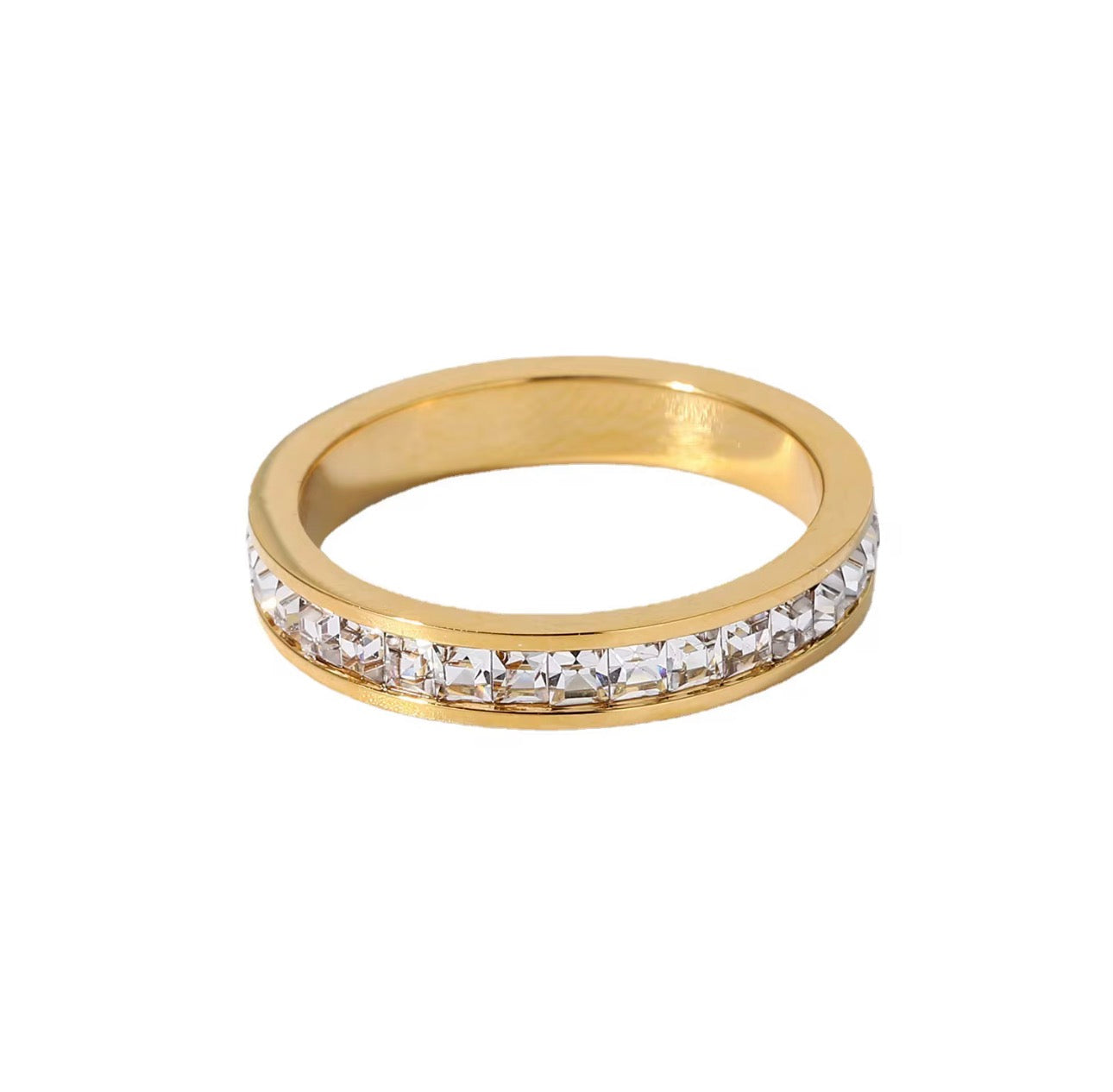Cubic Zirconia Circle Ring