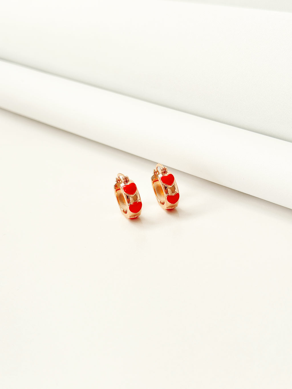 Sweetheart Enamel Hoops