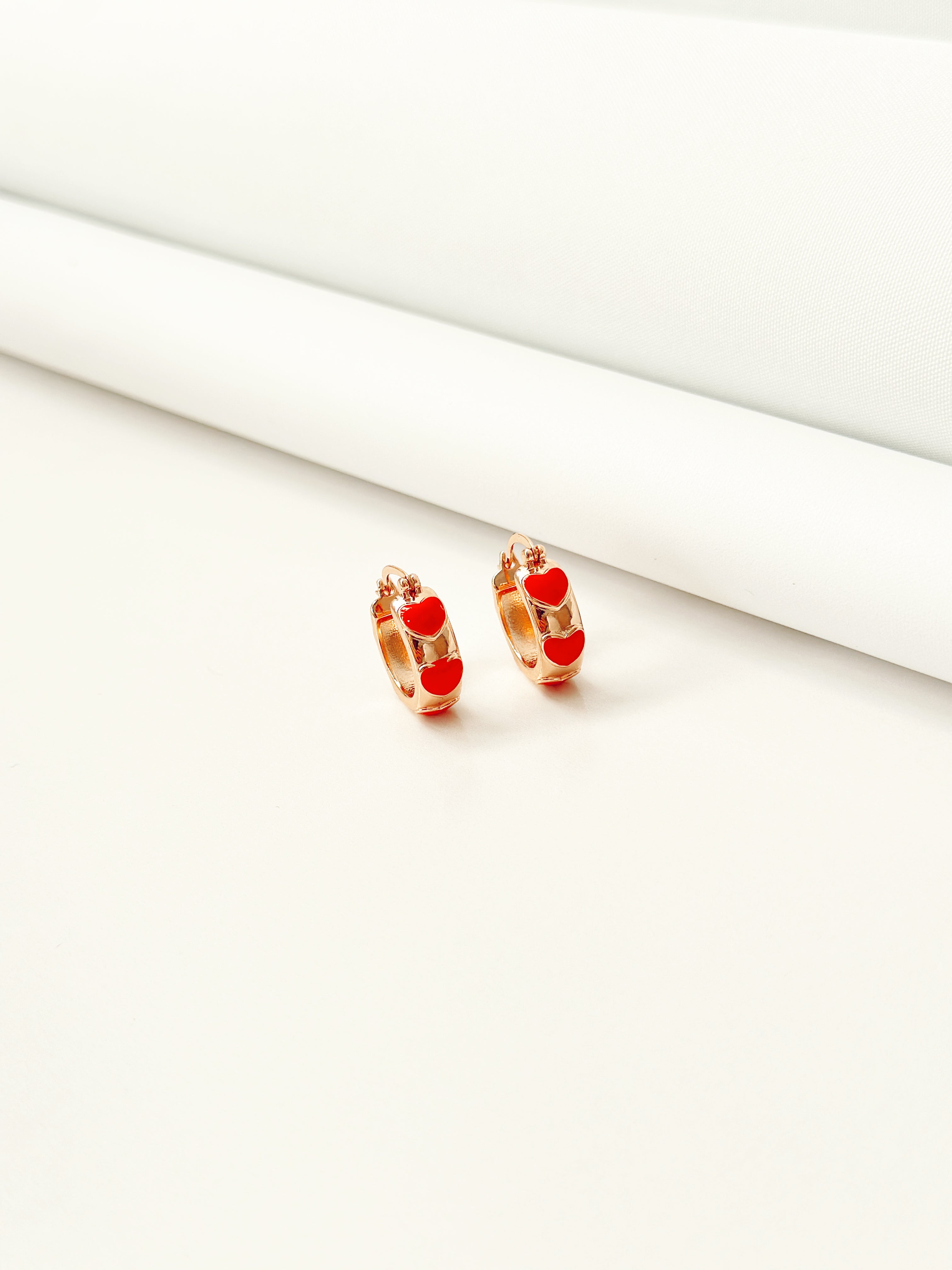Sweetheart Enamel Hoops