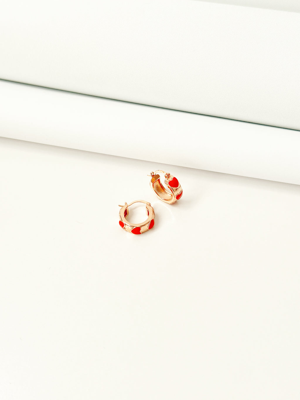 Sweetheart Enamel Hoops